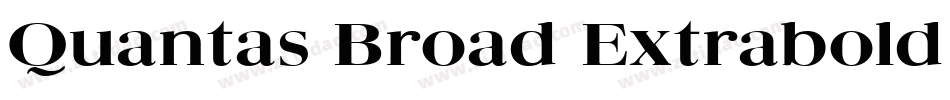 Quantas Broad Extrabold Regular字体转换